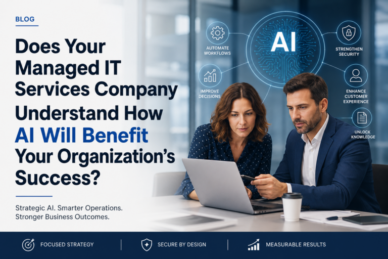 Does Your Managed IT Services Company Understand How AI Will Benefit Your Organization’s Success?